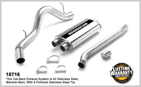 2001-2006 Chevrolet Suburban 2500 MagnaFlow Cat Back Exhaust System