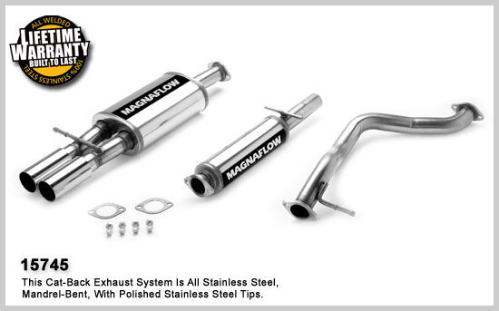2002-2004 Volkswagen Beetle Turbo S MagnaFlow Cat Back Exhaust System