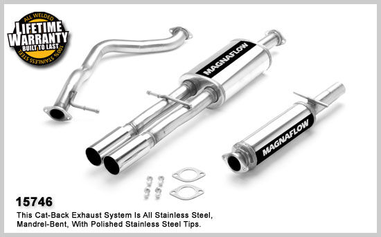 2002-2005 Volkswagen Jetta MagnaFlow Cat Back Exhaust System