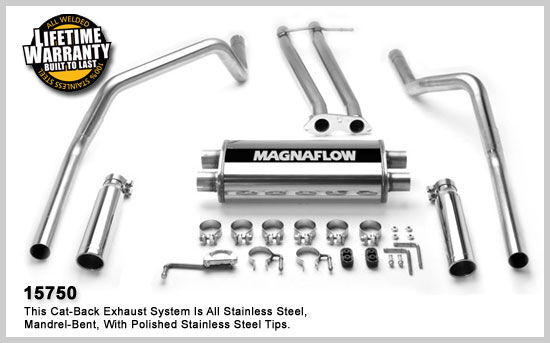 1996-1998 Chevrolet K1500 Base MagnaFlow Cat Back Exhaust System
