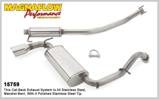 2003-2008 Pontiac Vibe Base MagnaFlow Cat Back Exhaust System