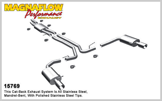 2010 Ford Taurus SHO MagnaFlow Cat Back Exhaust System