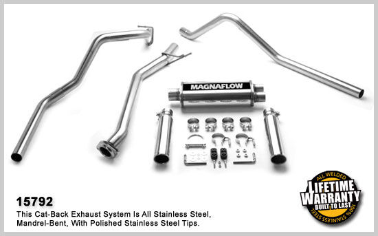 2003-2007 Chevrolet Silverado 1500 Classic LS MagnaFlow Cat Back Exhaust System