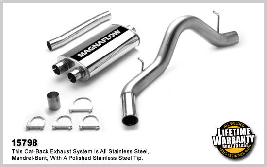 2000-2006 Chevrolet Suburban 2500 MagnaFlow Cat Back Exhaust System