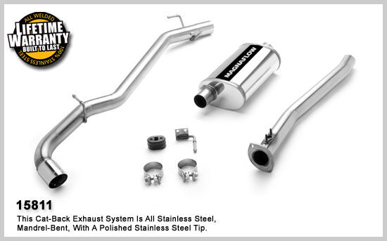 2000-2004 Toyota Tacoma Base MagnaFlow Cat Back Exhaust System