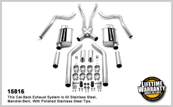 1967-1970 Ford Mustang MagnaFlow Cat Back Exhaust System