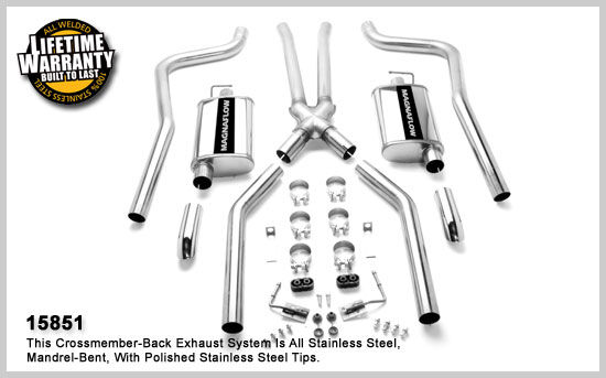 1970-1972 Dodge Challenger MagnaFlow Cat Back Exhaust System