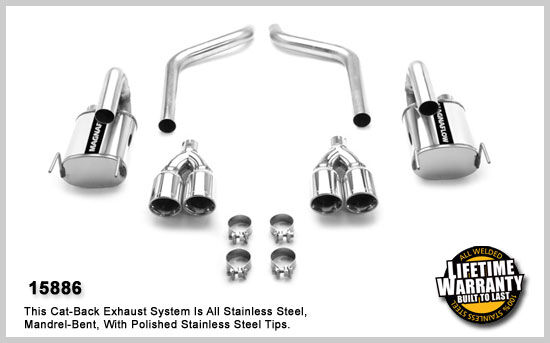 2005-2008 Chevrolet Corvette Base MagnaFlow Cat Back Exhaust System