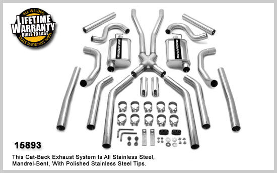 1964-1967 Chevrolet El Camino MagnaFlow Crossmember Back Exhaust System