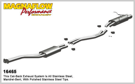 2001-2002 BMW Z3 MagnaFlow Cat Back Exhaust System