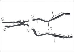 2007-2010 BMW 335i MagnaFlow Cat Back Exhaust System - 16542