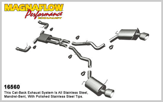2004-2005 BMW 645Ci MagnaFlow Cat Back Exhaust System