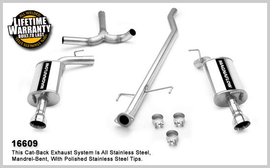 2006-2007 Mazda 6 Mazdaspeed MagnaFlow Cat Back Exhaust System