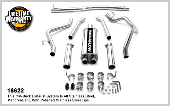2005-2008 Dodge Dakota MagnaFlow Cat Back Exhaust System