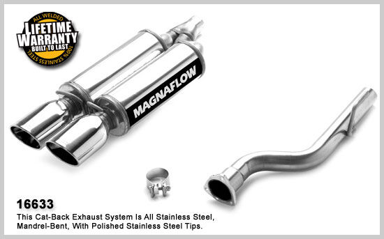 2004-2008 Chrysler Crossfire Base MagnaFlow Cat Back Exhaust System