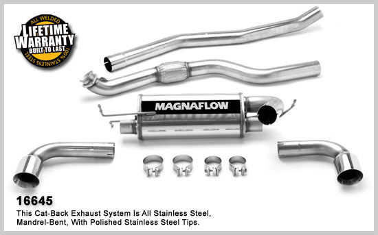 2007-2008 Pontiac Solstice GXP MagnaFlow Cat Back Exhaust System
