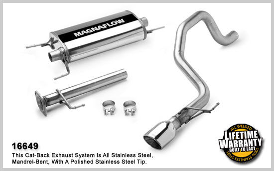 2007-2010 Toyota FJ Cruiser MagnaFlow Cat Back Exhaust System