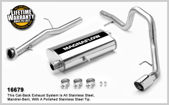 2007-2008 Ford Explorer Sport Trac MagnaFlow Cat Back Exhaust System