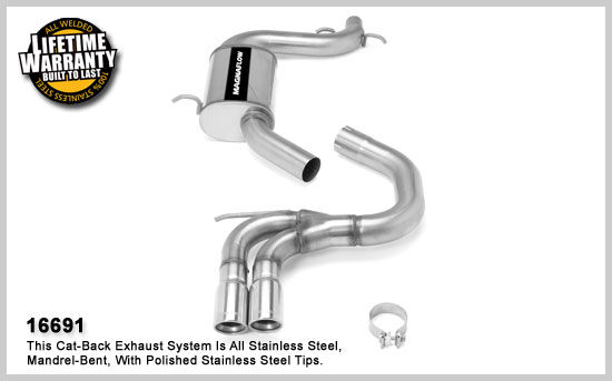 2006 Volkswagen GTI MagnaFlow Cat Back Exhaust System