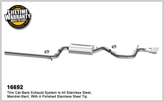 2006-2009 Volkswagen Rabbit MagnaFlow Cat Back Exhaust System