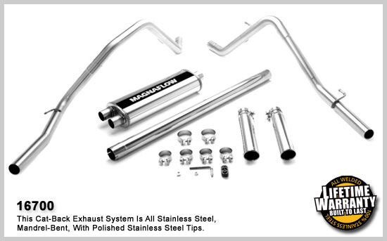 2006-2007 Dodge Ram 1500 MagnaFlow Cat Back Exhaust System