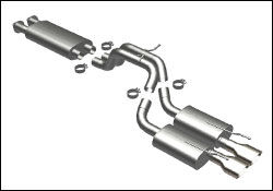 2006-2010 Jeep Grand Cherokee 6.1L MagnaFlow Cat Back Exhaust System - 16709