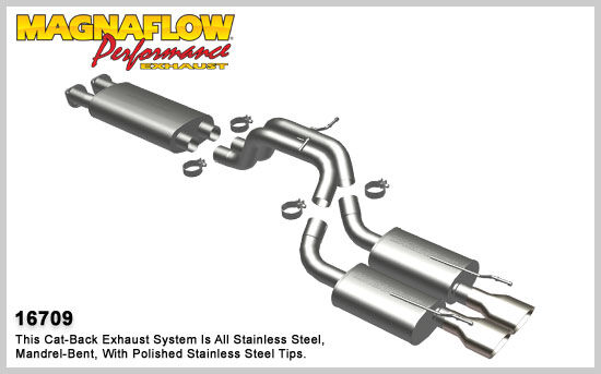 2006-2010 Jeep Grand Cherokee 6.1L SRT-8 MagnaFlow Cat Back Exhaust System