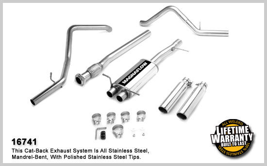 2007-2008 Chevrolet Silverado 1500 LT MagnaFlow Cat Back Exhaust System