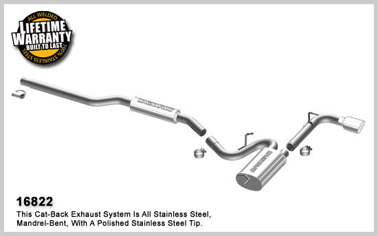 2008-2010 Mitsubishi Lancer ES MagnaFlow Cat Back Exhaust System