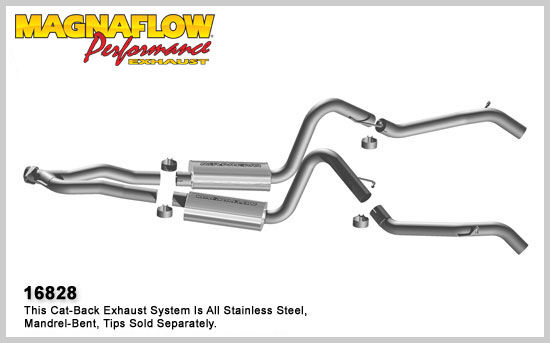 1975-1979 Chevrolet Camaro MagnaFlow Cat Back Exhaust System