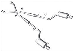 2007-2008 Infiniti G35 4DR RWD MagnaFlow Cat Back Exhaust System - 16862
