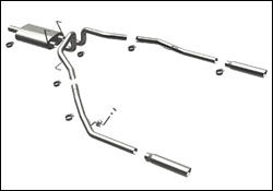 2009-2010 Dodge Ram 1500 MagnaFlow Cat Back Exhaust System - 16870