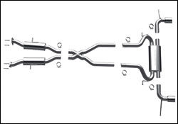 2011 Jeep Grand Cherokee MagnaFlow Cat Back Exhaust System - 16929