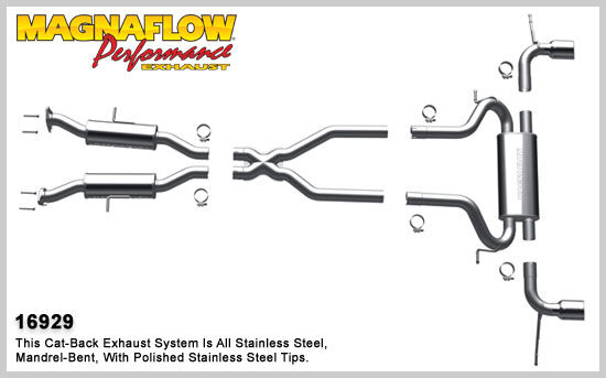 2011 Jeep Grand Cherokee MagnaFlow Cat Back Exhaust System