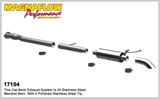 2007-2008 GMC Sierra 1500 SLT MagnaFlow Cat Back Exhaust System