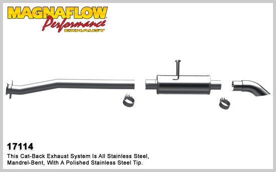 1998-2007 Mazda B3000 MagnaFlow Cat Back Exhaust System