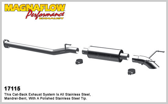 2005-2011 Toyota Tacoma Base MagnaFlow Cat Back Exhaust System