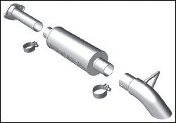 2004-2006 Jeep Wrangler Unlimited MagnaFlow Cat Back Exhaust System - 17121