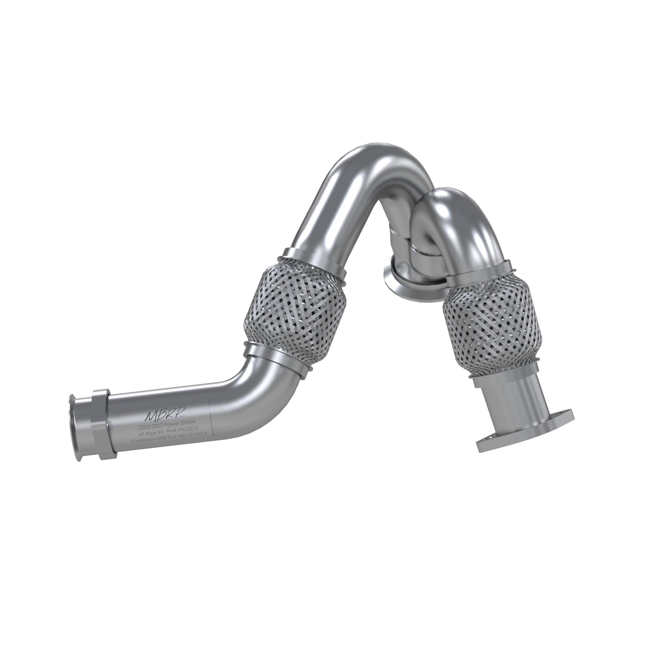 2003-2007 Ford F-250 Super Duty MBRP Exhaust FAL2313 Turbo Up Y-Pipe; Dual; AL- CARB EO# D-76.