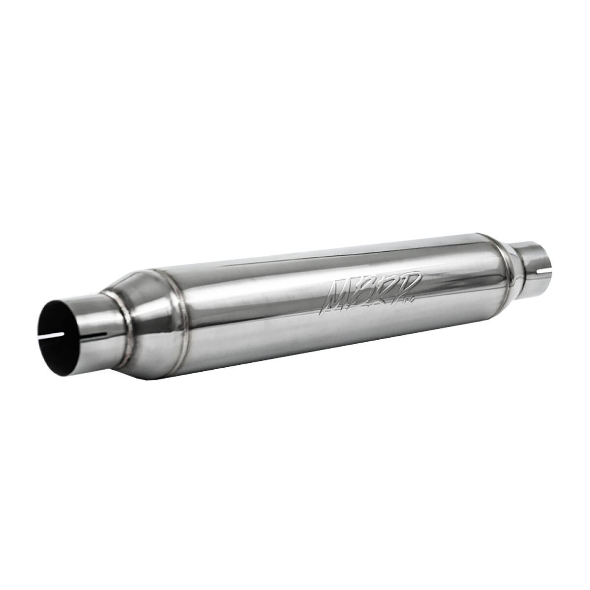 MBRP Exhaust R1016 Resonator; 2.5in. Inlet; Outlet; 22in. body; 26in. overall; T304 - R1016