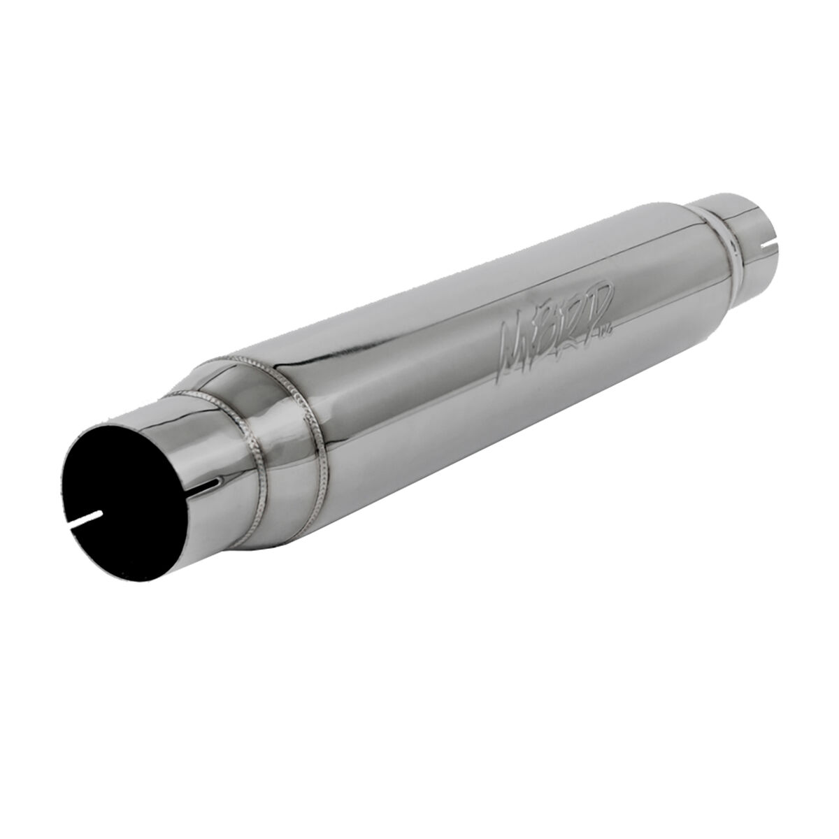 MBRP Exhaust R1017 Resonator; 3in. Inlet; Outlet; 22in. body; 26in. overall; T304 - R1017