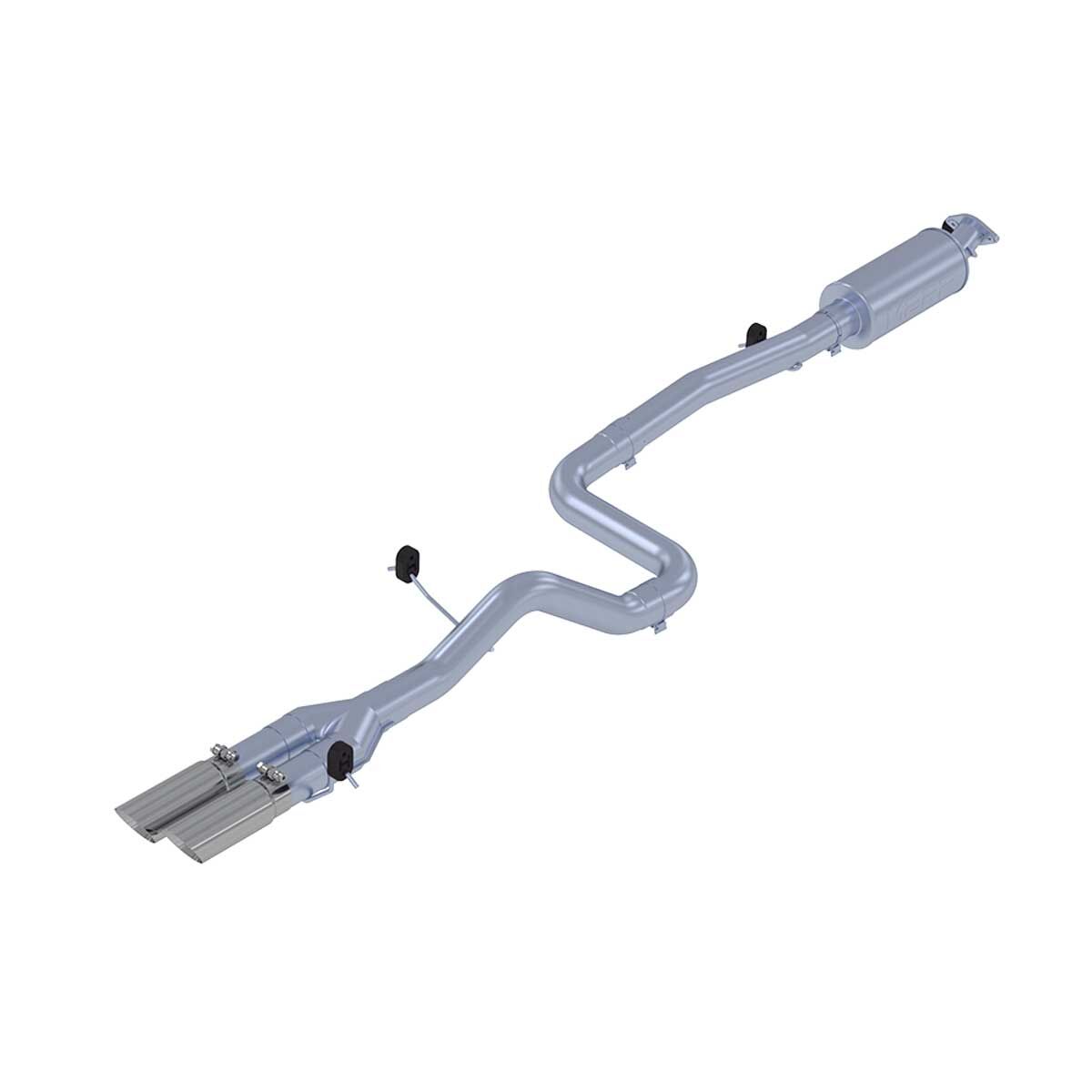 2014-2017 Ford Fiesta ST 1.6L MBRP Exhaust 3in. Cat Back; Dual Outlet; AL - S4202AL