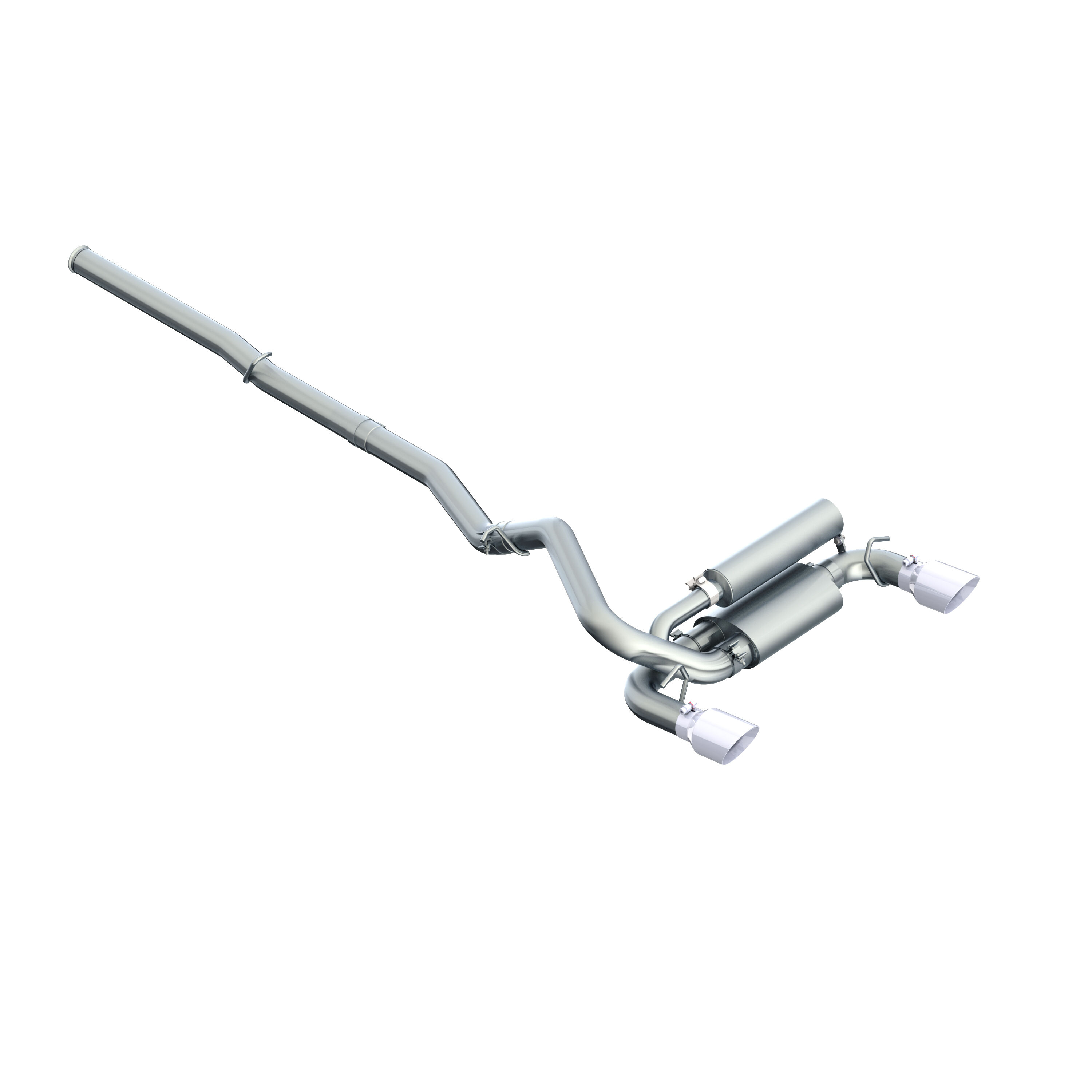 2016-2018 Ford Focus RS 2.3L MBRP Exhaust 3in. Cat Back; Dual Outlet; T409 - S4203409