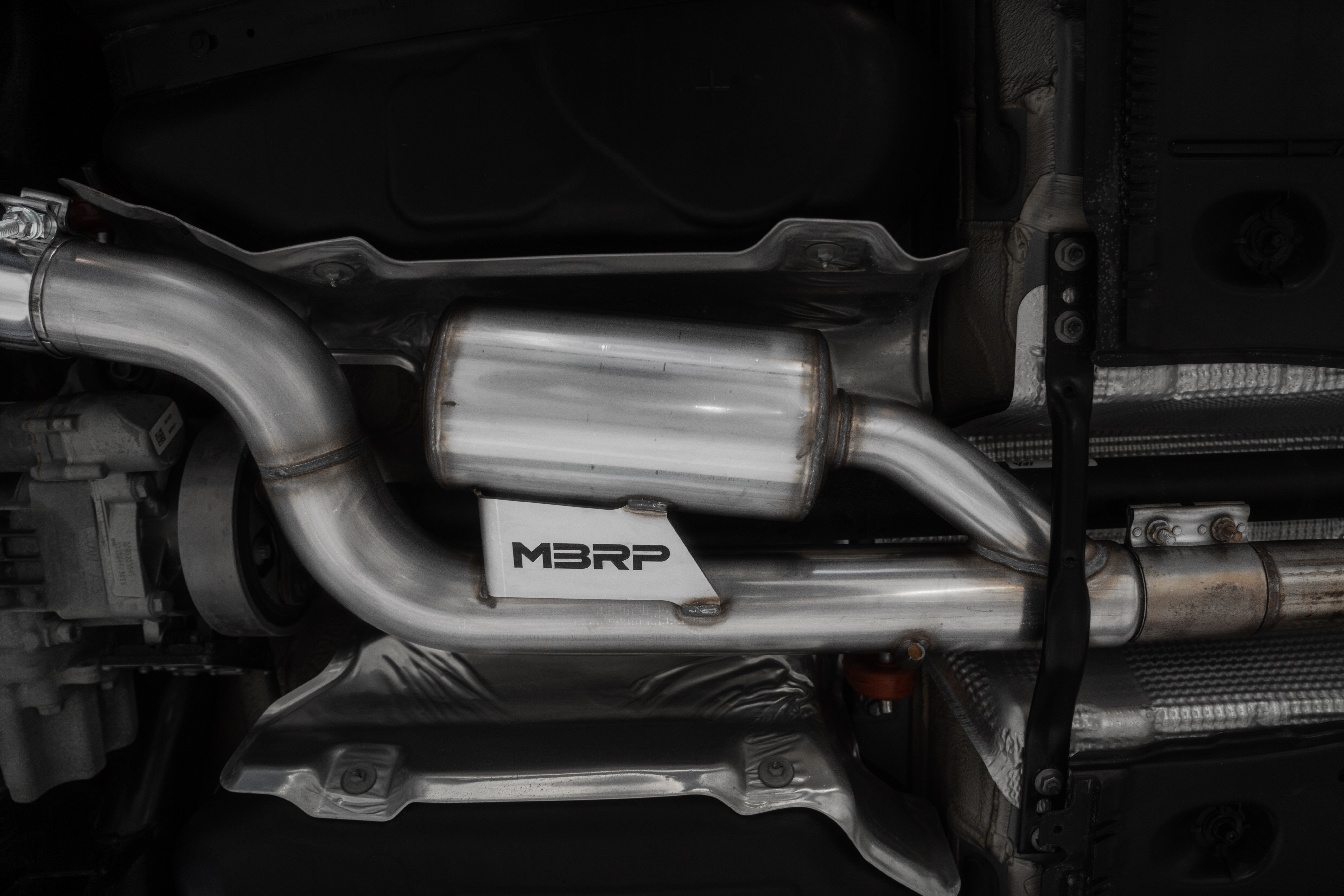 2015-2020 Audi S3 MBRP Exhaust S46043CF 3in. Cat-Back; Quad Split Rear Exit; Active; T304; CF Tips