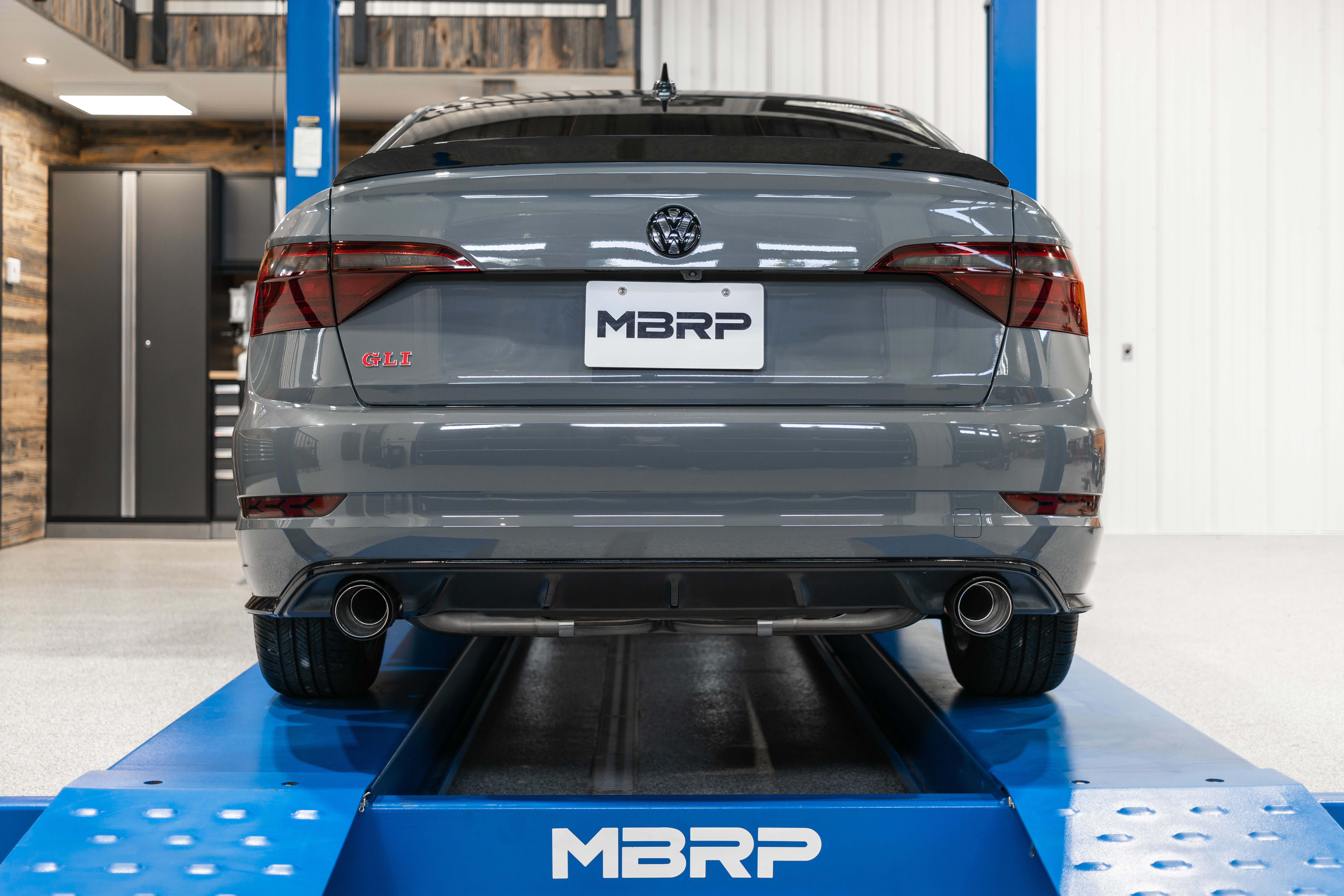 2019-2021 Volkswagen Jetta GLI/GLI Autobahn/GLI S 2.0L MBRP Exhaust 3" Cat Back, Dual Split Rear,with Carbon Fiber Tips T304