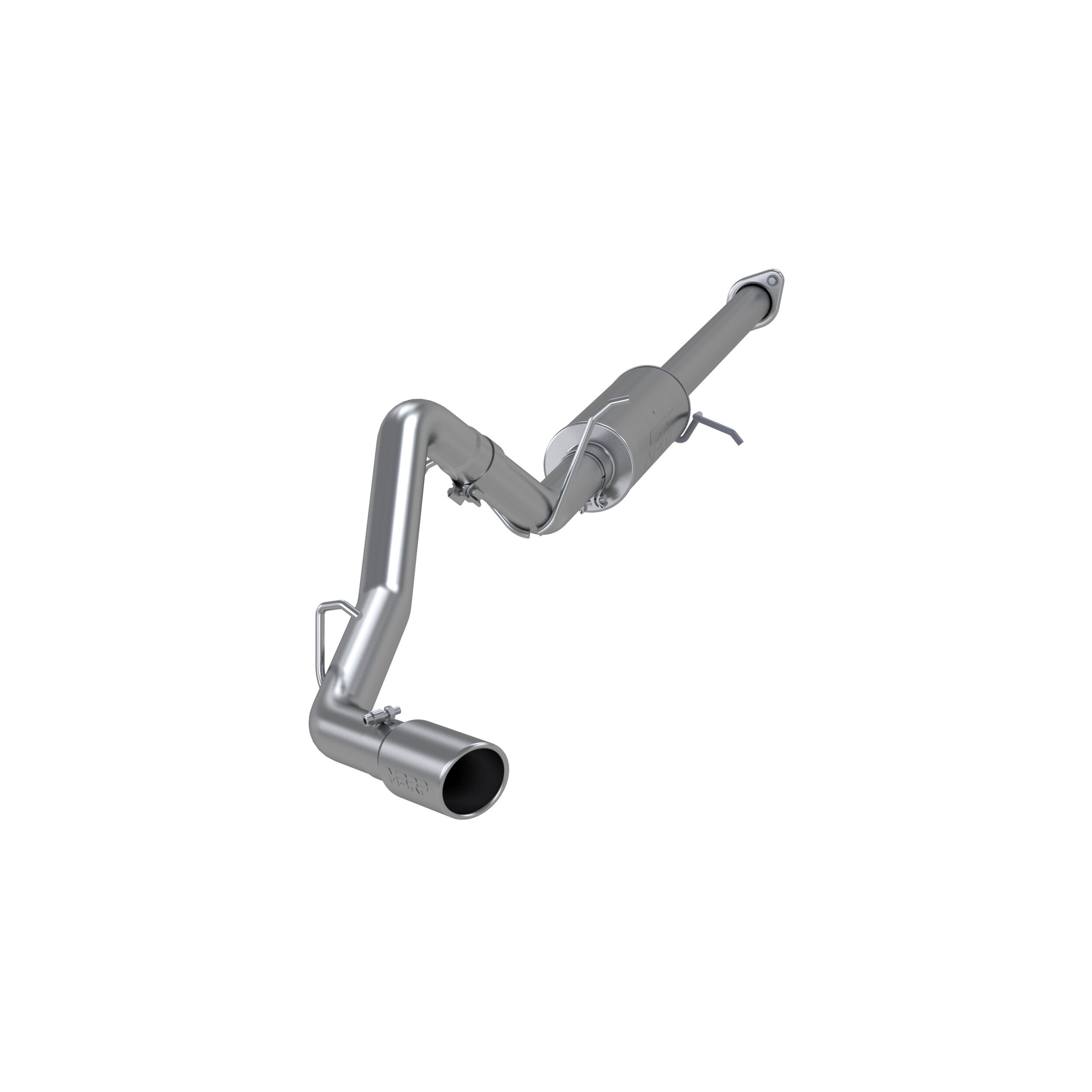2007-2008 GMC Sierra 1500 SLE 6.0L V8 Standard Cab Pickup MBRP Exhaust 3in. Cat Back; Single Side; AL - S5036AL