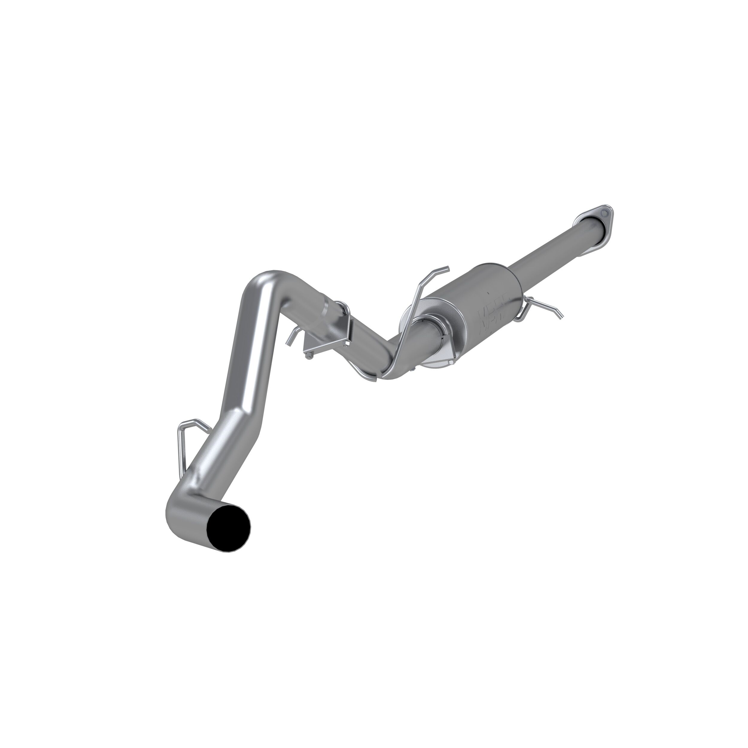 2007-2008 GMC Sierra 1500 SLE 6.0L V8 Standard Cab Pickup MBRP Exhaust 3in. Cat Back; Single Side; AL - S5036P