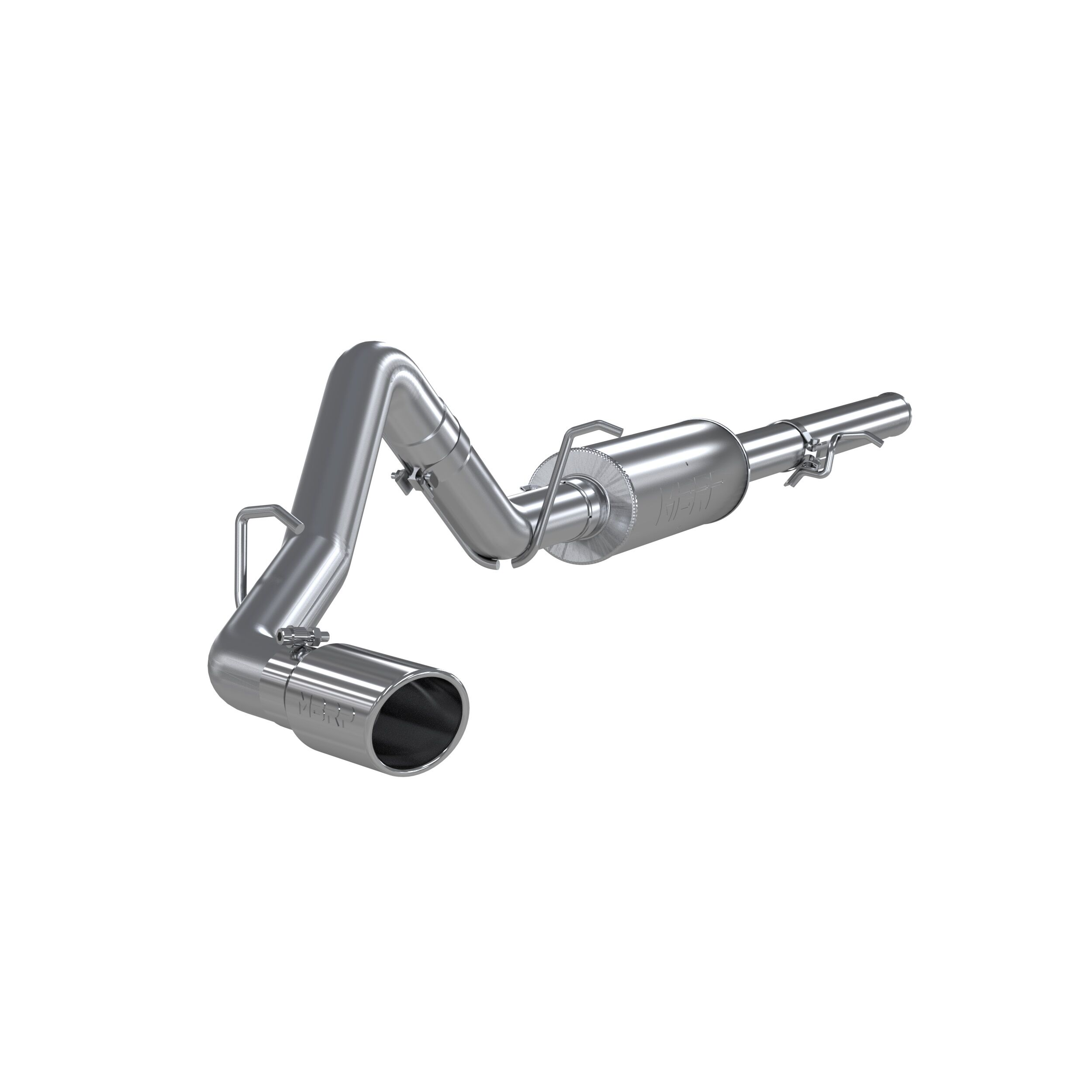 2009-2013 GMC Sierra 1500 Hybrid 6.0L V8 Crew Cab Pickup MBRP Exhaust 3in. Cat Back; Single Side; AL - S5054AL
