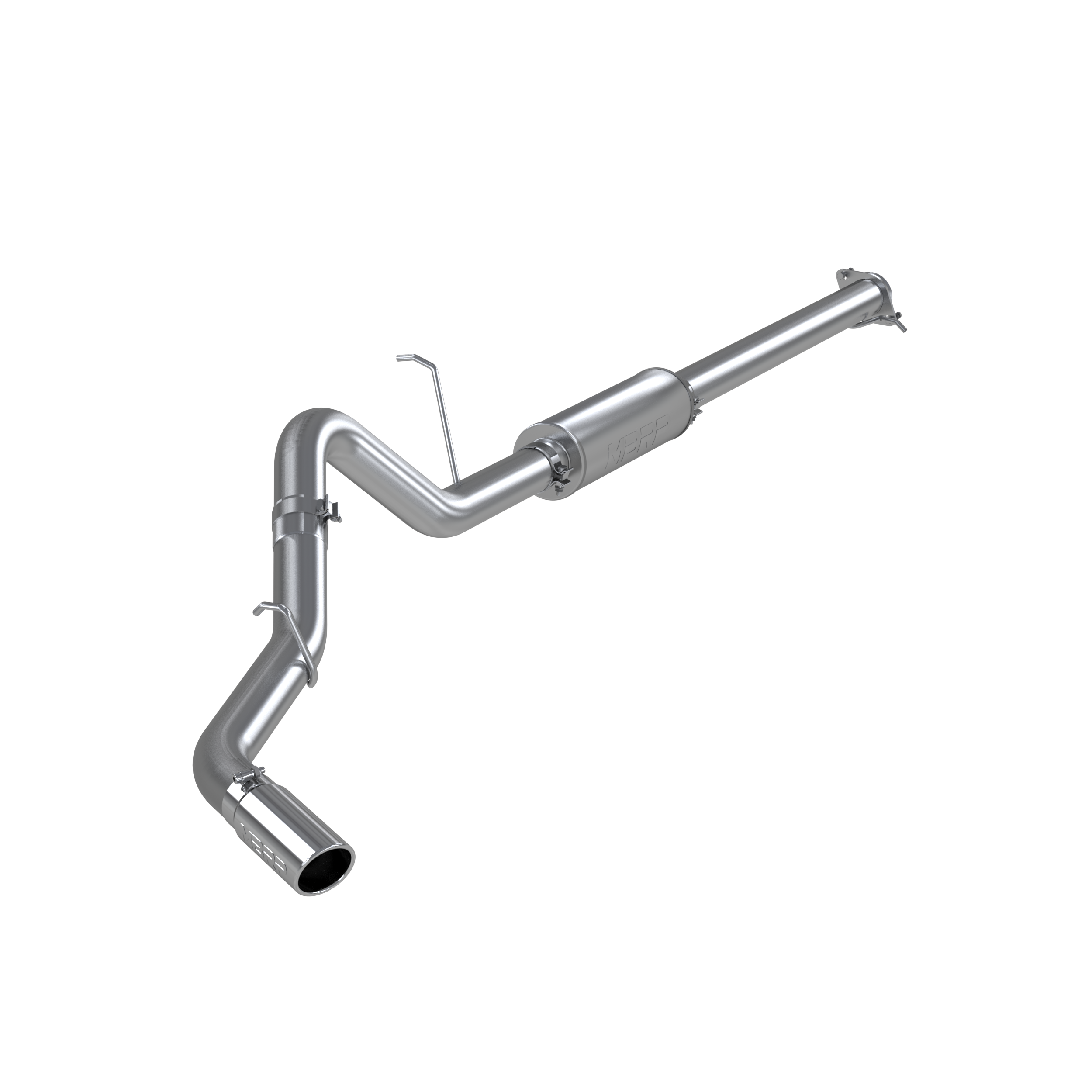 2011-2017 Chevrolet Silverado 2500 HD 6.0L V8 Crew Cab Pickup MBRP Exhaust 3 1/2in.Cat Back; Single Side; AL - S5076AL