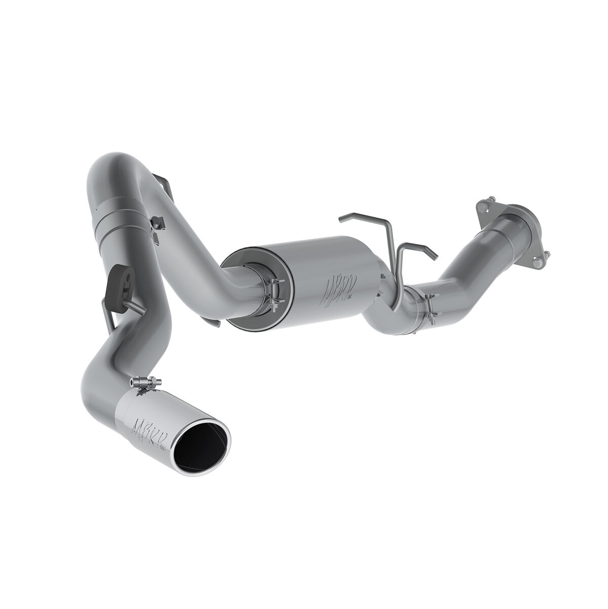 2007-2010 Chevrolet Silverado 2500 HD 6.0L V8 Crew Cab Pickup MBRP Exhaust 3 1/2in. Cat Back; Single Side; T409 - S5078409